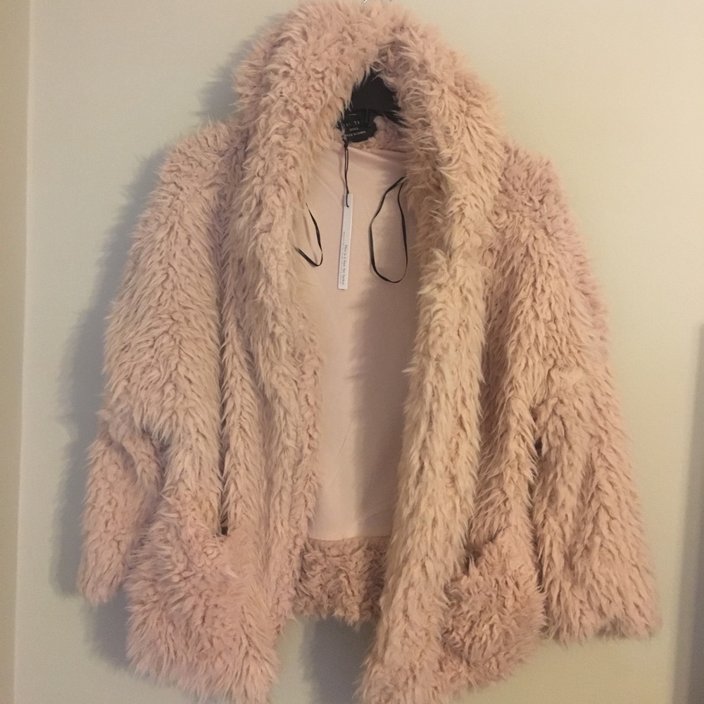 Shaggy Faux Fur Coat